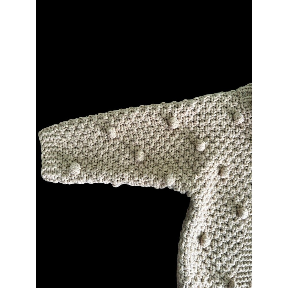 Baby Knit Sweater Booties Set 6-12 Months Photo Prop Outfit Neutral New With Tag - Picture 5 of 8